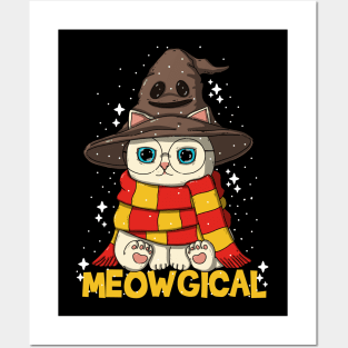 Wizard Neko Meowgical Posters and Art